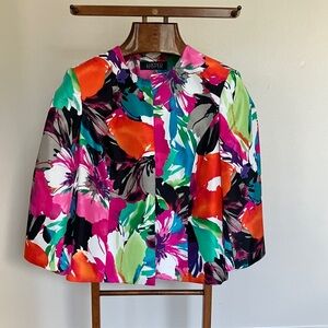 Kasper Multicolor Abstract Jacket